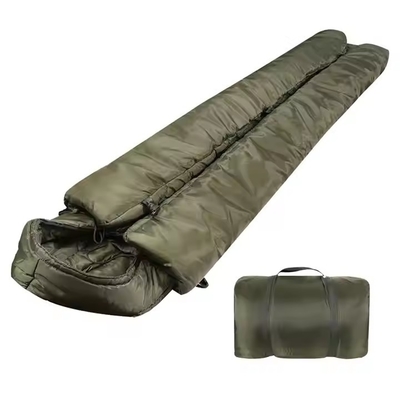 Nylon katoen winter Unisex single slaapzak voor buitenkamperen voor volwassenen