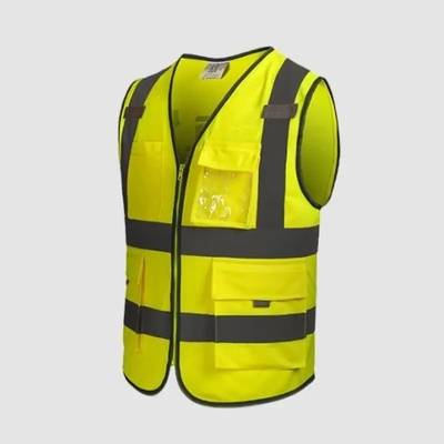 Hoog zichtbare jas werkkleding reflecterend vest met reflector voor verkeersveiligheid op het werk
