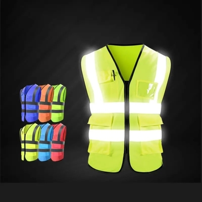 Hoog zichtbare jas werkkleding reflecterend vest met reflector voor verkeersveiligheid op het werk