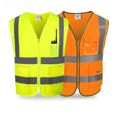 Hoog zichtbare jas werkkleding reflecterend vest met reflector voor verkeersveiligheid op het werk
