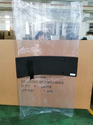 anti-rellen schild Transparent polycarbonaat politie rellen schild