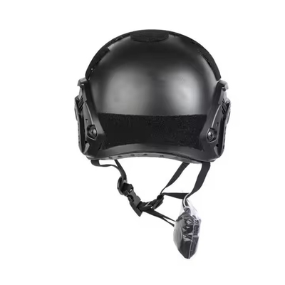 Duurzame zwarte tactische beschermhelm met glas voor tactische training