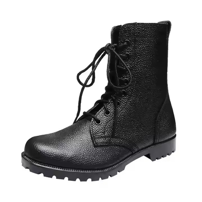 Uniforme tactische schoenen Zwarte kleur Lederschoenen met Geinuen Lederschoenen Zwarte schoenen