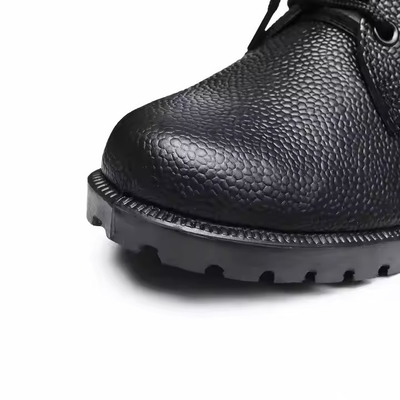 Uniforme tactische schoenen Zwarte kleur Lederschoenen met Geinuen Lederschoenen Zwarte schoenen