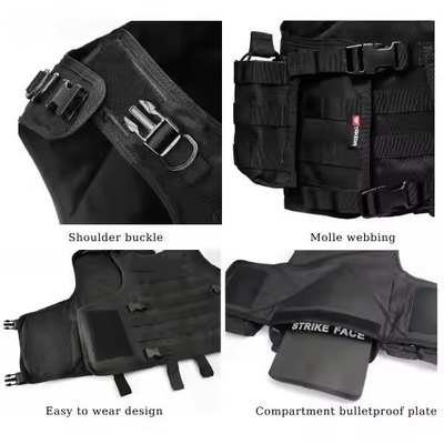 Verstelbare camouflageplaat drager Molle Tactisch vest voor de jacht