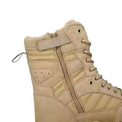 Tactisch schoeisel solide khaki woestijn wandelschoenen met leer materiaal comfortabele trainingschoenen
