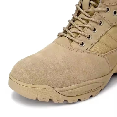 Tactisch schoeisel solide khaki woestijn wandelschoenen met leer materiaal comfortabele trainingschoenen