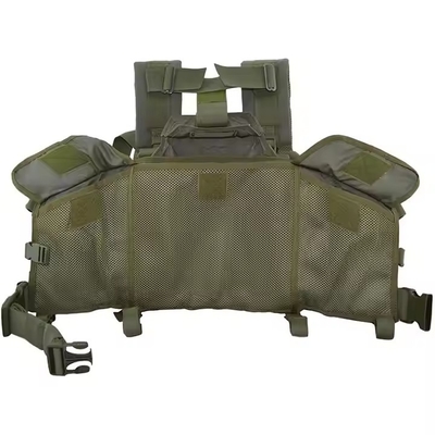 Groen nylon materiaal Tactisch borststuk met tijdschriftzak voor tactische training en buitenactiviteiten