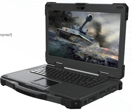 Militair versterkt notbook, versterkt labtop, 14-inch Single Screen Rugged Portable Laptop