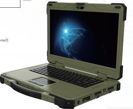 Militair versterkt notbook, versterkt labtop, 14-inch Single Screen Rugged Portable Laptop