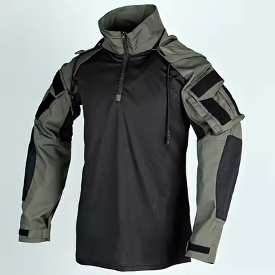 Camouflage Tactische beschermpak met kap ademend trainingsbroek overhemd en broek