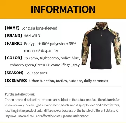Camouflage Tactische beschermpak met kap ademend trainingsbroek overhemd en broek