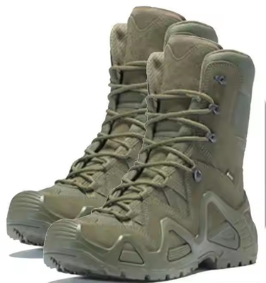 Fabriek Groothandel High-Top Bruin Lederen Outdoor Sports Survival Desert Safety Tactische Combat Boots