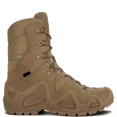 Fabriek Groothandel High-Top Bruin Lederen Outdoor Sports Survival Desert Safety Tactische Combat Boots