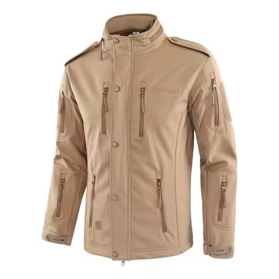 Custom Mens Sport Camo Warm Groen Waterdicht Zwart Outdoor Training Softshell Polar Fleece Marine Winter Tactical Jackets