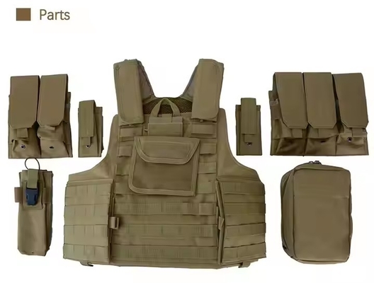 Tactische uitrusting Beschermingscamouflage Schieten Wandelen Oxford Multifunctionele plaatdrager Tactisch vest