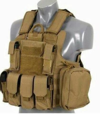 Tactisch vest, 600D polyester oxford, plaatdrager, snel loslaten tactisch vest