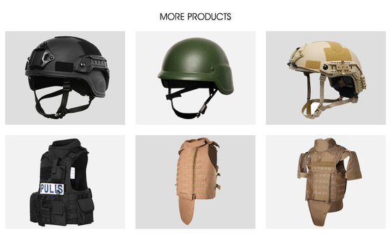 OEM ODM Kogelvrij Materiaalniveau NIJ IIIA Aramid Armor Helmet
